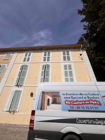 Notre zone d'activité pour ce service Installation de gouttières avec descente ronde